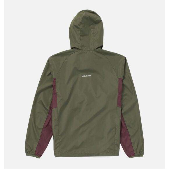 Volcom NWT Wavern Windbreaker Jacket Winter Moss Large - Picture 3 of 5